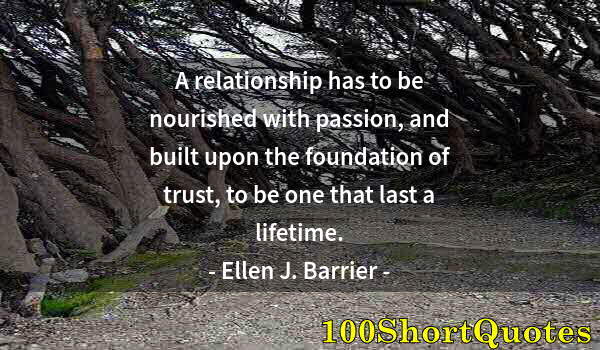 Quote by Albert Einstein: A relationship has to be nourished with passion, and built upon the foundation of trust, to be one t...