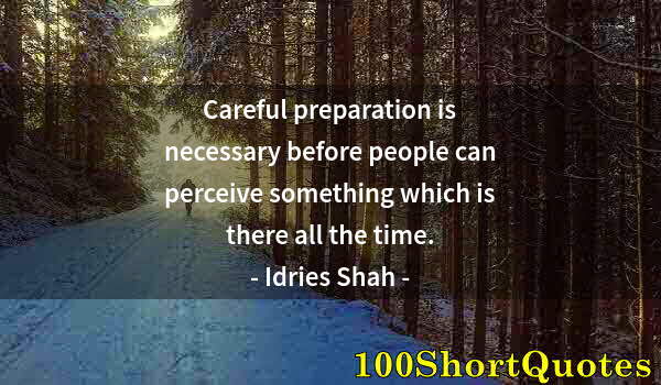 Quote by Albert Einstein: Careful preparation is necessary before people can perceive something which is there all the time.