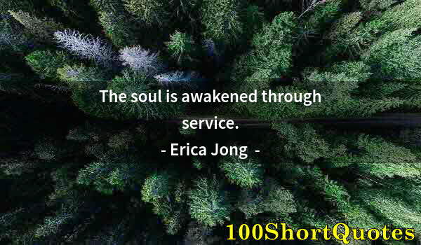 Quote by Albert Einstein: The soul is awakened through service.