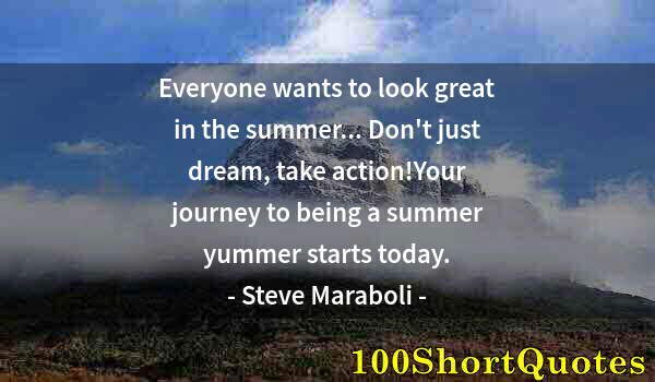 Quote by Albert Einstein: Everyone wants to look great in the summer... Don't just dream, take action!Your journey to being a ...