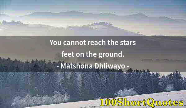 Quote by Albert Einstein: You cannot reach the stars feet on the ground.