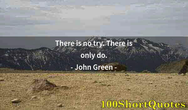 Quote by Albert Einstein: There is no try. There is only do.