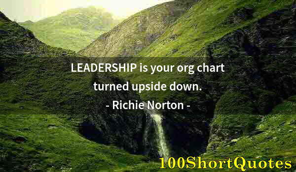Quote by Albert Einstein: LEADERSHIP is your org chart turned upside down.
