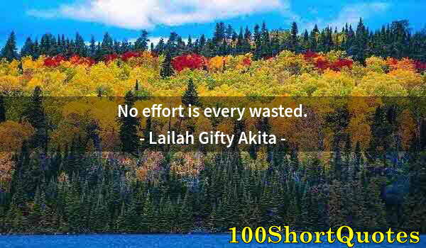 Quote by Albert Einstein: No effort is every wasted.