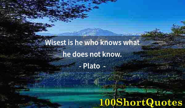 Quote by Albert Einstein: Wisest is he who knows what he does not know.