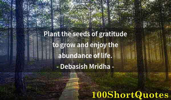 Quote by Albert Einstein: Plant the seeds of gratitude to grow and enjoy the abundance of life.