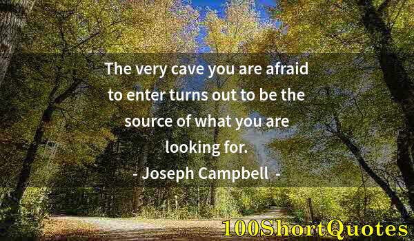 Quote by Albert Einstein: The very cave you are afraid to enter turns out to be the source of what you are looking for.
