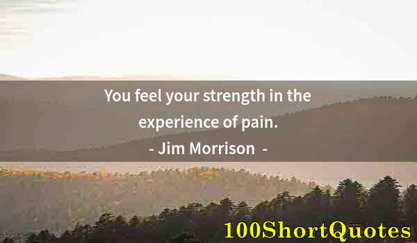 Quote by Albert Einstein: You feel your strength in the experience of pain.