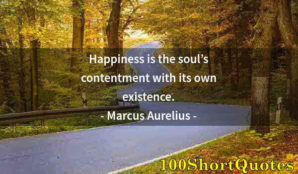 Quote by Albert Einstein: Happiness is the soul’s contentment with its own existence.