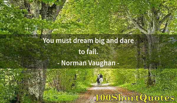 Quote by Albert Einstein: You must dream big and dare to fail.