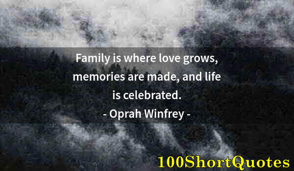 Quote by Albert Einstein: Family is where love grows, memories are made, and life is celebrated.