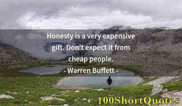 Quote by Albert Einstein: Honesty is a very expensive gift. Don’t expect it from cheap people.