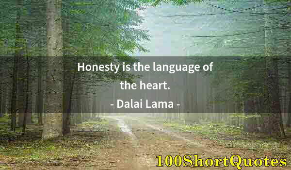 Quote by Albert Einstein: Honesty is the language of the heart.