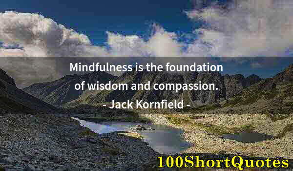 Quote by Albert Einstein: Mindfulness is the foundation of wisdom and compassion.