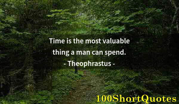 Quote by Albert Einstein: Time is the most valuable thing a man can spend.