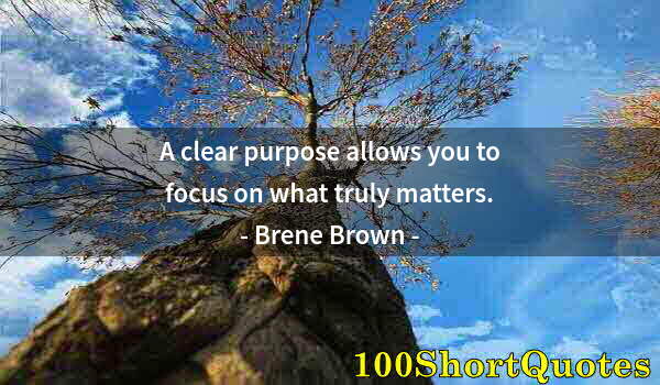 Quote by Albert Einstein: A clear purpose allows you to focus on what truly matters.