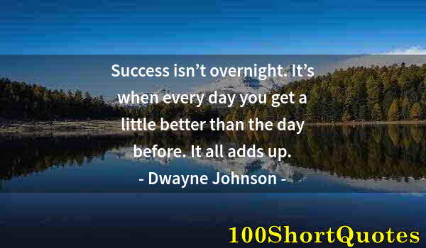 Quote by Albert Einstein: Success isn’t overnight. It’s when every day you get a little better than the day before. It all add...