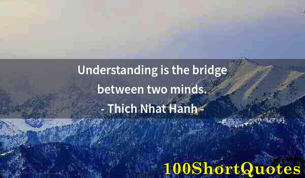 Quote by Albert Einstein: Understanding is the bridge between two minds.