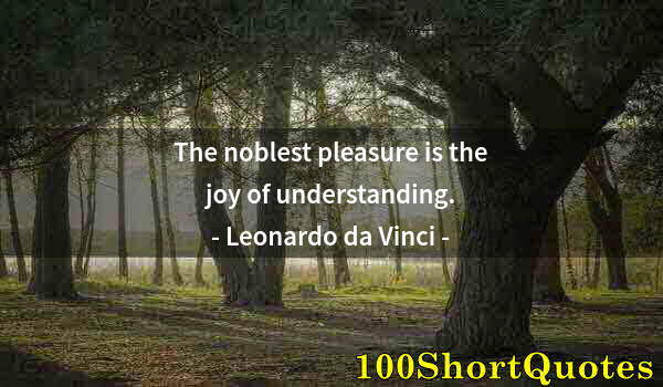Quote by Albert Einstein: The noblest pleasure is the joy of understanding.