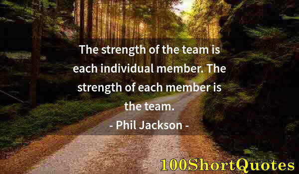 Quote by Albert Einstein: The strength of the team is each individual member. The strength of each member is the team.