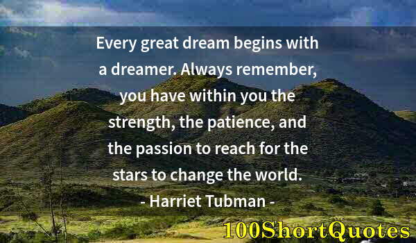 Quote by Albert Einstein: Every great dream begins with a dreamer. Always remember, you have within you the strength, the pati...